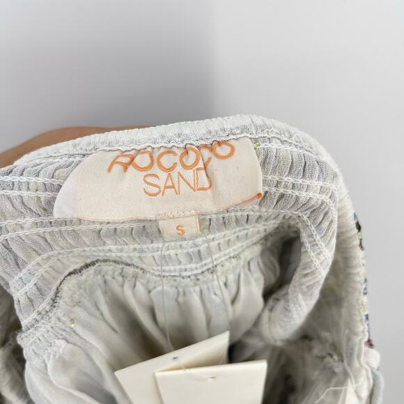 Rococo Sand | Braw Halter Smocked Mini Dress In Multi Paisley Floral Print S - Picture 5 of 13